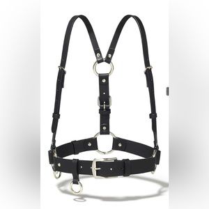 Nickle and Leather Harness by Ardeo